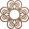 Ekena Millwork Cohen Wood Fretwork Pierced Ceiling Medallion, Walnut, 30"OD x 10 1/4"ID x 3/8"T CMWP30X30X0375COWA - alternate 1
